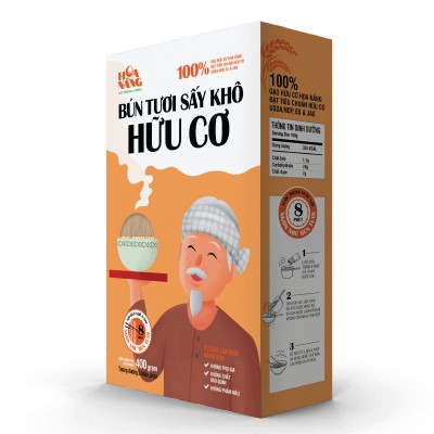 BÚN TƯƠI SÂY KHÔ HỮU CƠ