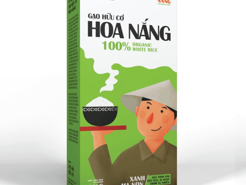 GẠO HỮU CƠ HOA NẮNG GAO XANH MA NON 100% ORGANIC