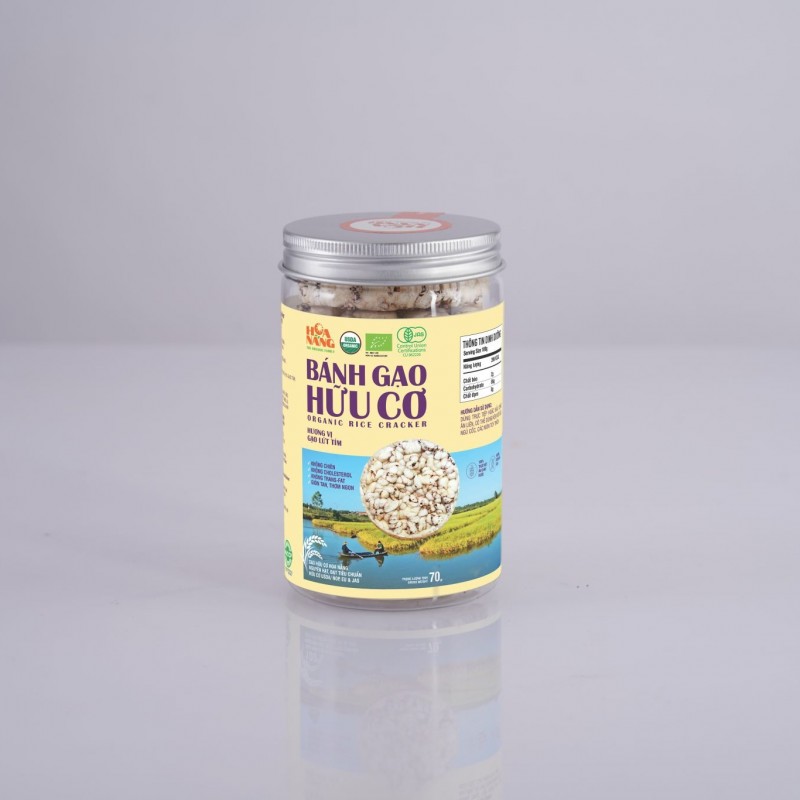 BÁNH GẠO HỮU CƠ TÍM